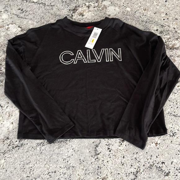 Calvin Klein Tops - Calvin Klein Women’s Long Sleeve Cropped Tee - Black